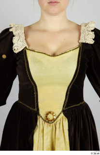  Photos Woman in Historical Dress 59 17th century Historical clothing brown yellow and dress upper body 0001.jpg